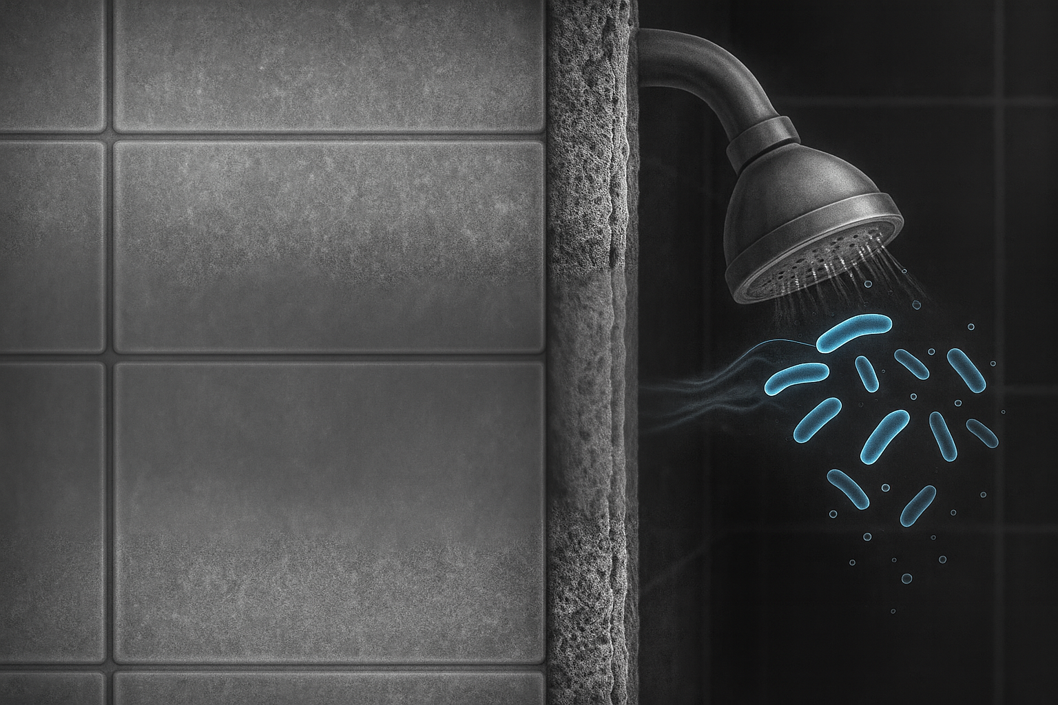 Bacteria Legionella en instalación de agua sanitaria — riesgo de legionelosis