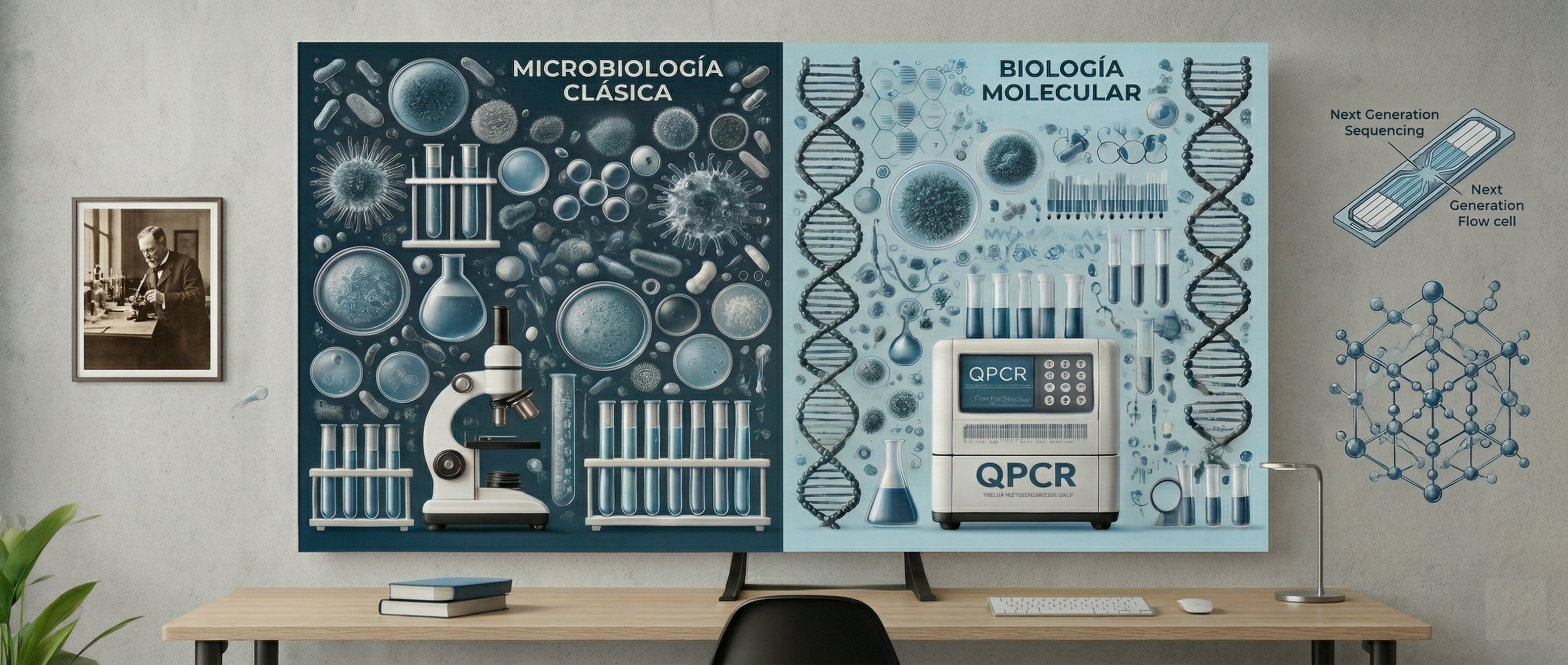 Comparación Microbiología Clásica vs Biología Molecular — Análisis Alimentos Alzira